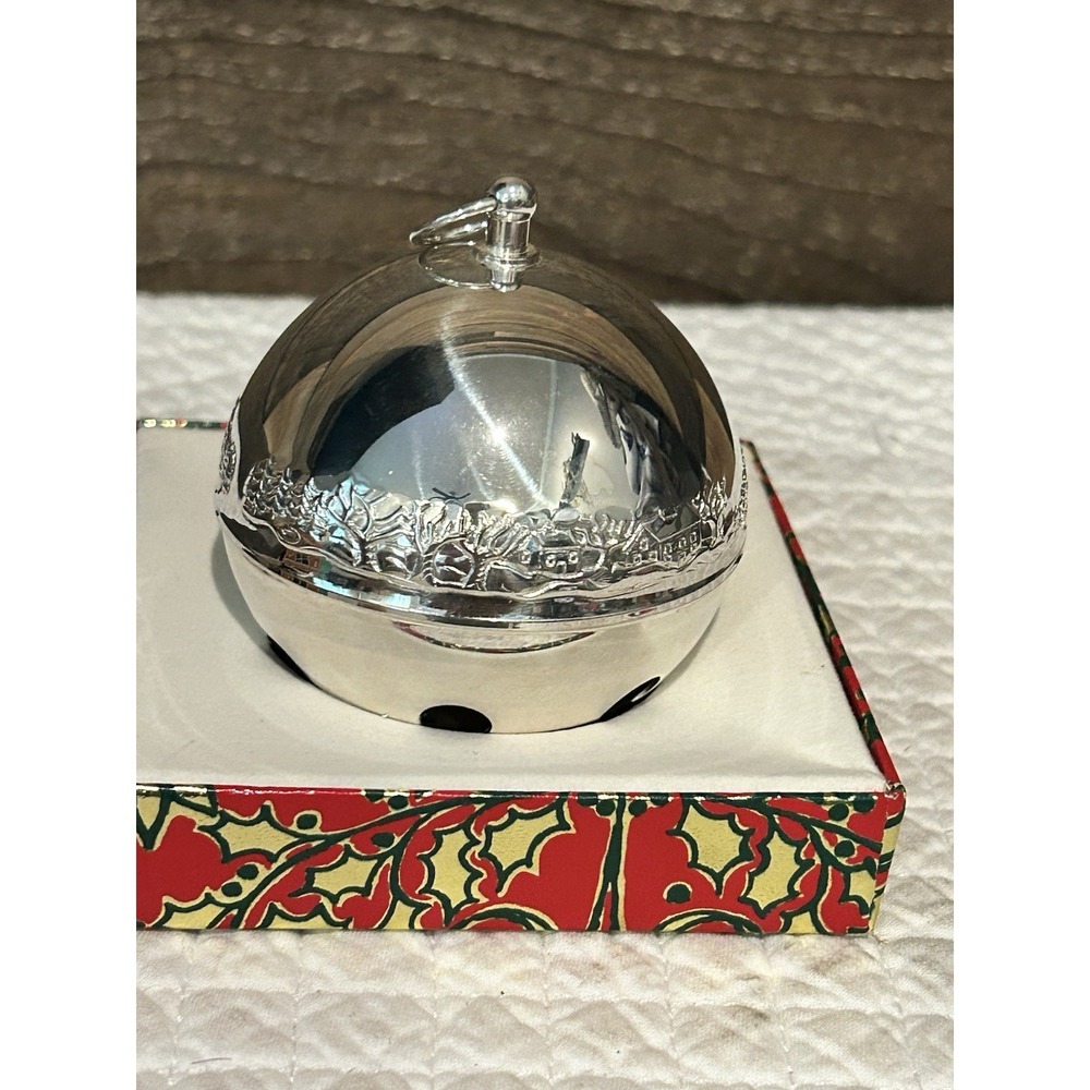 1979 WALLACE SILVER PLATED SLEIGH BELL W/Box